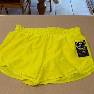 Bright Yellow Women's Athletic Shorts